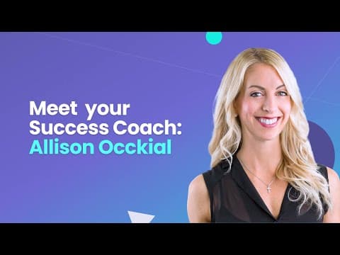 Meet Your Success Coach: Allison Occkial